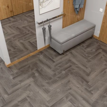 Кварц виниловое покрытие Alpine Floor Parquet LVT Клеевая Parquet LVT Дуб Мерга ЕСО 16-13 венгерская елка 590×118×2,5