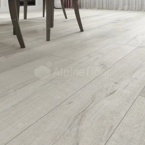 Кварц виниловое покрытие Alpine Floor Premium XL Дуб Слоновая кость ECO 7-17 1220×183×8