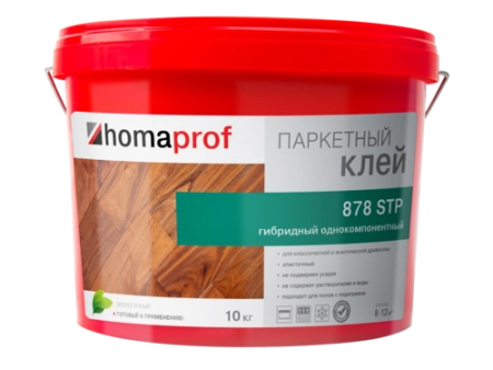 Паркетная химия Homakoll Клей Homakoll 878 STP Однокомпонентный  клей на основе силан-модифицированных полимеров 10кг