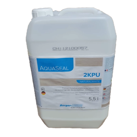 Паркетная химия Лак для паркета Лак Aqua-Seal 2KPU NaturalWhite  Двухкомпонентный