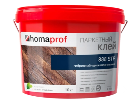 Паркетная химия Homakoll Клей Homakoll 888 STP Однокомпонентный  клей на основе силан-модифицированных полимеров 10кг