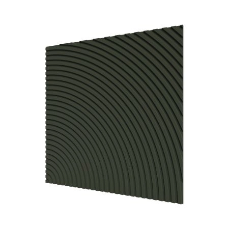 Стеновая квадратная панель Круги МДФ Ликорн Олива  500x500x8 (4 шт.)