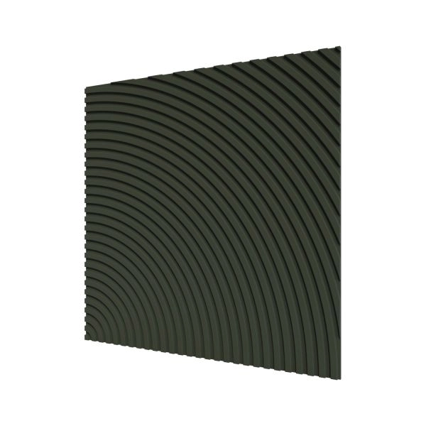Стеновая квадратная панель Круги МДФ Ликорн Олива  500x500x8 (4 шт.)