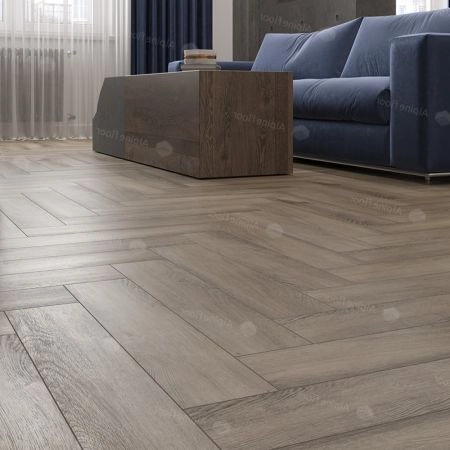 Кварц виниловое покрытие Alpine Floor Parquet LVT Клеевая Parquet LVT Дуб Исида ЕСО 16-15 венгерская елка 590×118×2,5