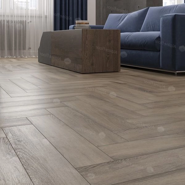 Кварц виниловое покрытие Alpine Floor Parquet LVT Клеевая Parquet LVT Дуб Исида ЕСО 16-15 венгерская елка 590×118×2,5