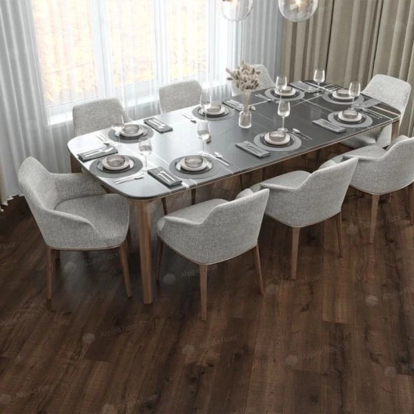 Кварц виниловое покрытие Alpine Floor Real Wood Дуб Мокка ECO 2-2 1220×183×6