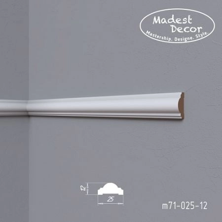 Лепнина Молдинги Madest Decor Молдинг Madest Decor m71-025-12 под покраску