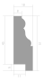 Лепнина Молдинги Молдинг Ultrawood Trim 002A (2000 х 51 х 15)