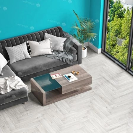 Кварц виниловое покрытие Alpine Floor Parquet Light Снежный ECO 13-11 венгерская елка 600×125×4