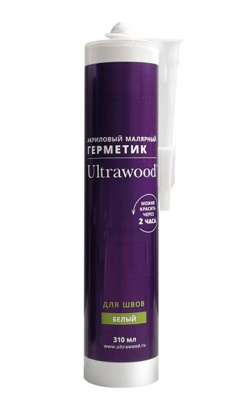 Паркетная химия Ultrawood Ultrawood Герметик акриловый, малярный, 310 мл