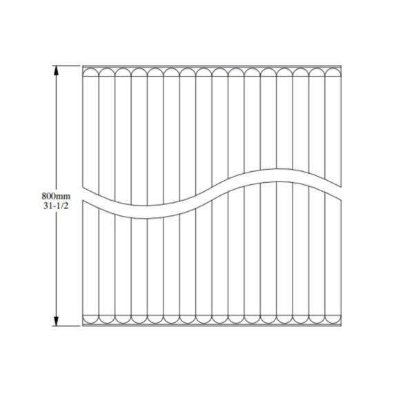 Стеновые панели Orac Decor Стеновая панель под покраску Orac Decor W215 Hill Bead 500×800×15