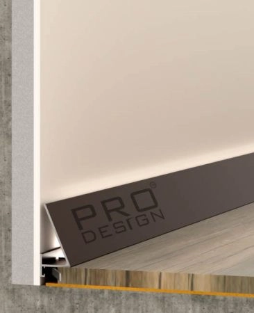 Плинтус Pro Design Щелевой плинтус Плинтус Pro Design Corner 570 Коньяк