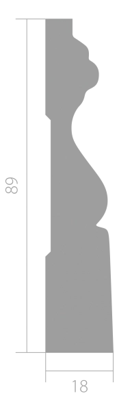 Лепнина Наличники Ultrawood Наличник Ultrawood N 002i 89x18