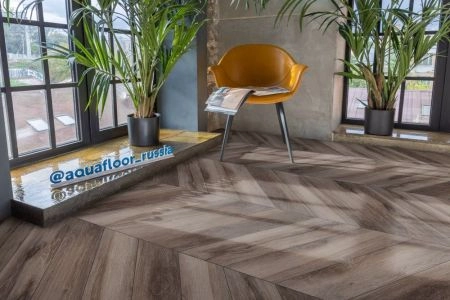 Кварц виниловое покрытие Aquafloor Parquet Chevron Glue Кварц виниловое покрытие Aquafloor Parquet Chevron Glue AF2554PGCh