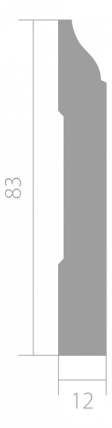 Плинтус Ultrawood Плинтус Ultrawood Base 001i 83*12
