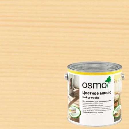 Масло с твердым воском для дерева Osmo Dekorwachs Transparent цвет 3136 Берёза шелковисто-матовый 0,125 л