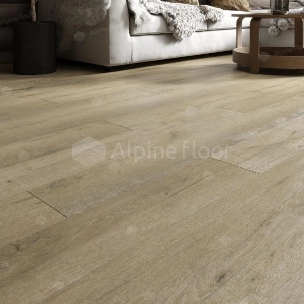 Кварц виниловое покрытие Alpine Floor Premium XL Дуб Сливочный ECO 7-19 1220×183×8