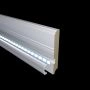 Плинтус Evrowood со светодиодной подсветкой Плинтус Evrowood МДФ Белый PN 120 Led  2000×110×16