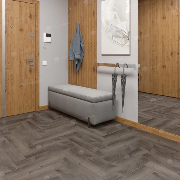 Кварц виниловое покрытие Alpine Floor Parquet Light Дуб Мерга ECO 13-13 венгерская елка 600×125×4