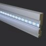 Плинтус Evrowood со светодиодной подсветкой Плинтус Evrowood МДФ Белый  PN 021 Led  2000×70×16