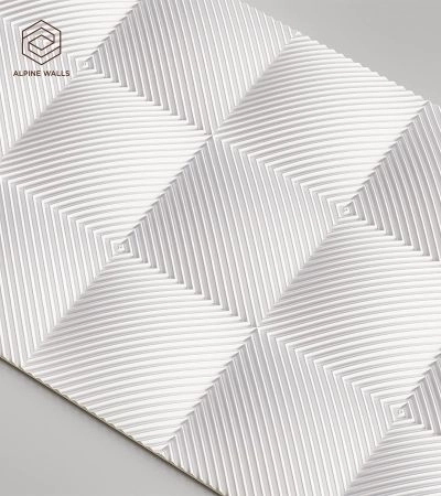 Стеновая панель под покраску Alpine Walls Geometrium  ECOGR0207W  1200*600*25