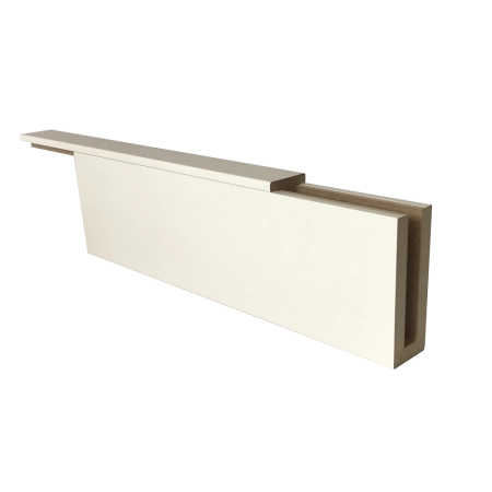 Ликорн Стеновая панель Брус декоративный белый матовый  40х70х2800мм