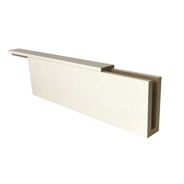 Ликорн Стеновая панель Брус декоративный белый матовый  40х70х2800мм