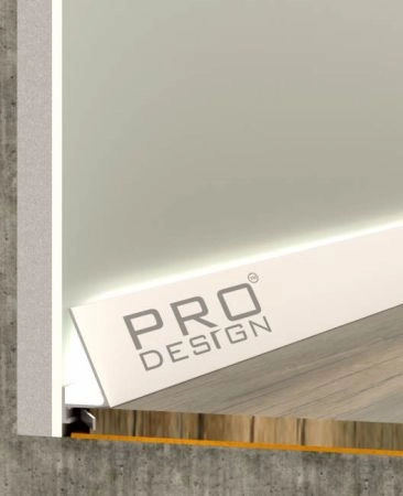 Плинтус Pro Design Щелевой плинтус Плинтус Pro Design Corner 570 Белый муар